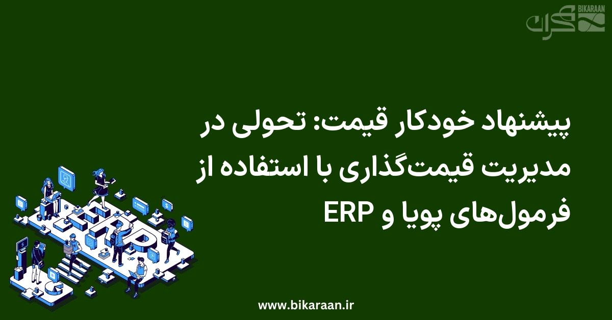پیشنهاد خودکار قیمت: تحولی در مدیریت قیمت‌گذاری با استفاده از فرمول‌های پویا و ERP