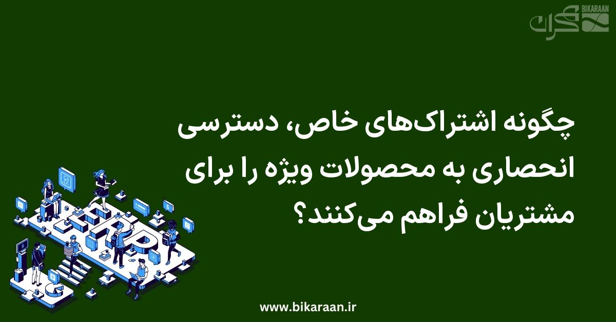 چگونه اشتراک‌های خاص، دسترسی انحصاری به محصولات ویژه را برای مشتریان فراهم می‌کنند؟