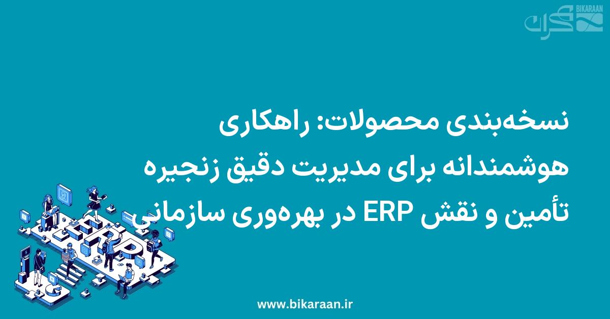 نسخه‌بندی محصولات: راهکاری هوشمندانه برای مدیریت دقیق زنجیره تأمین و نقش ERP در بهره‌وری سازمانی